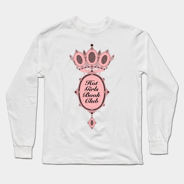 Retro Hot Girl Book Club Long Sleeve T-Shirt by Mary Rose 73744